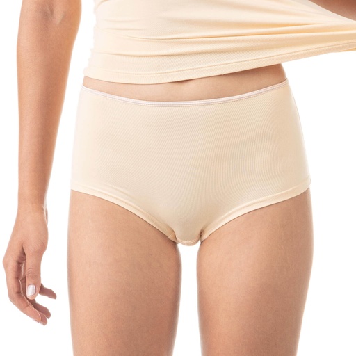 [05-010-11-010-K019-L] Culotte taille haute femme en microfibre extensible (Chair, L)