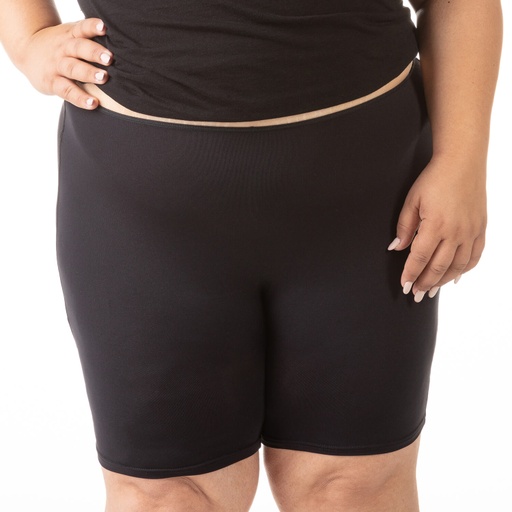 [05-010-06-021-K040-3XL] Boxer taille haute grandes tailles en microfibre extensible (Noir, 3XL)