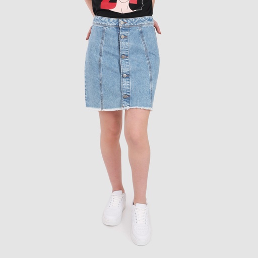 [01-010-21-001-K428-36] Jupe femme courte en jeans (36)