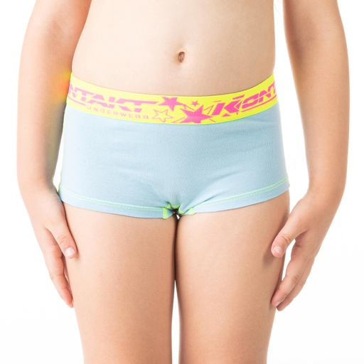 [05-010-06-029-K288-10A] Boxer fille en coton stretch (Bleu Clair, 10A)