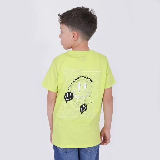 [05-010-02-461-K561-10A] T-shirt garçon manches courtes DON'T FORGET TO SMILE (10A)