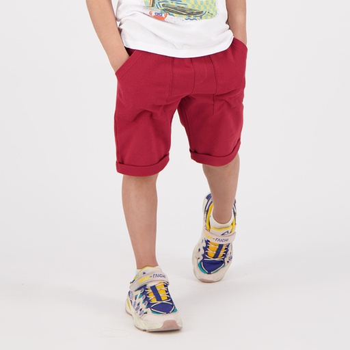 [05-010-18-042-K050-10A] Short garçon en molleton avec poche plaquées (10A)