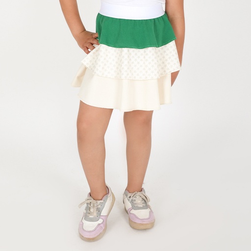 [05-010-21-009-K629-10A] Jupe fille courte à volant (10A)