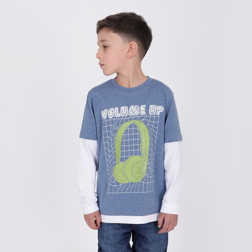 [05-010-02-503-K678-10A] T-shirt garçon double manches VOLUME UP (10A)