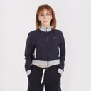 Veste teddy crop femme en molleton NEVER STOP EXPLORING