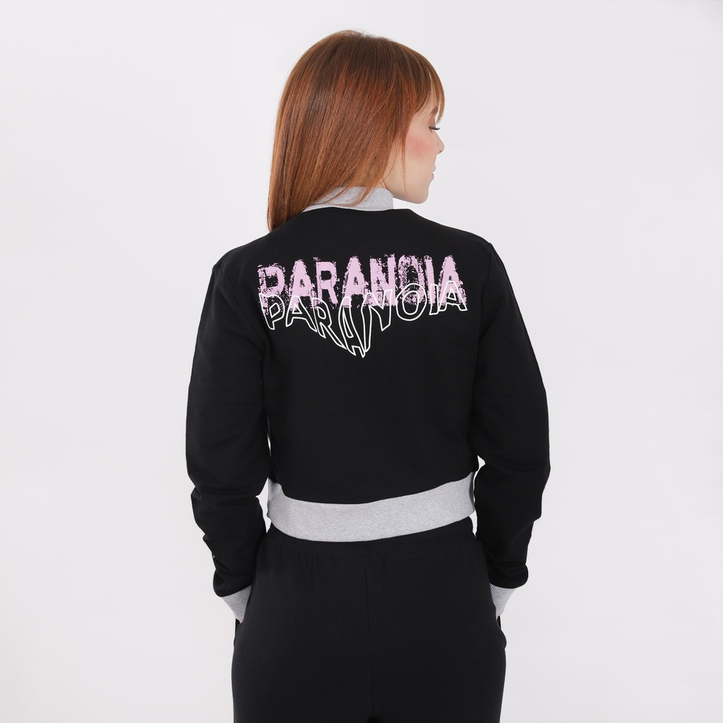Veste teddy crop femme en molleton PARANOIA