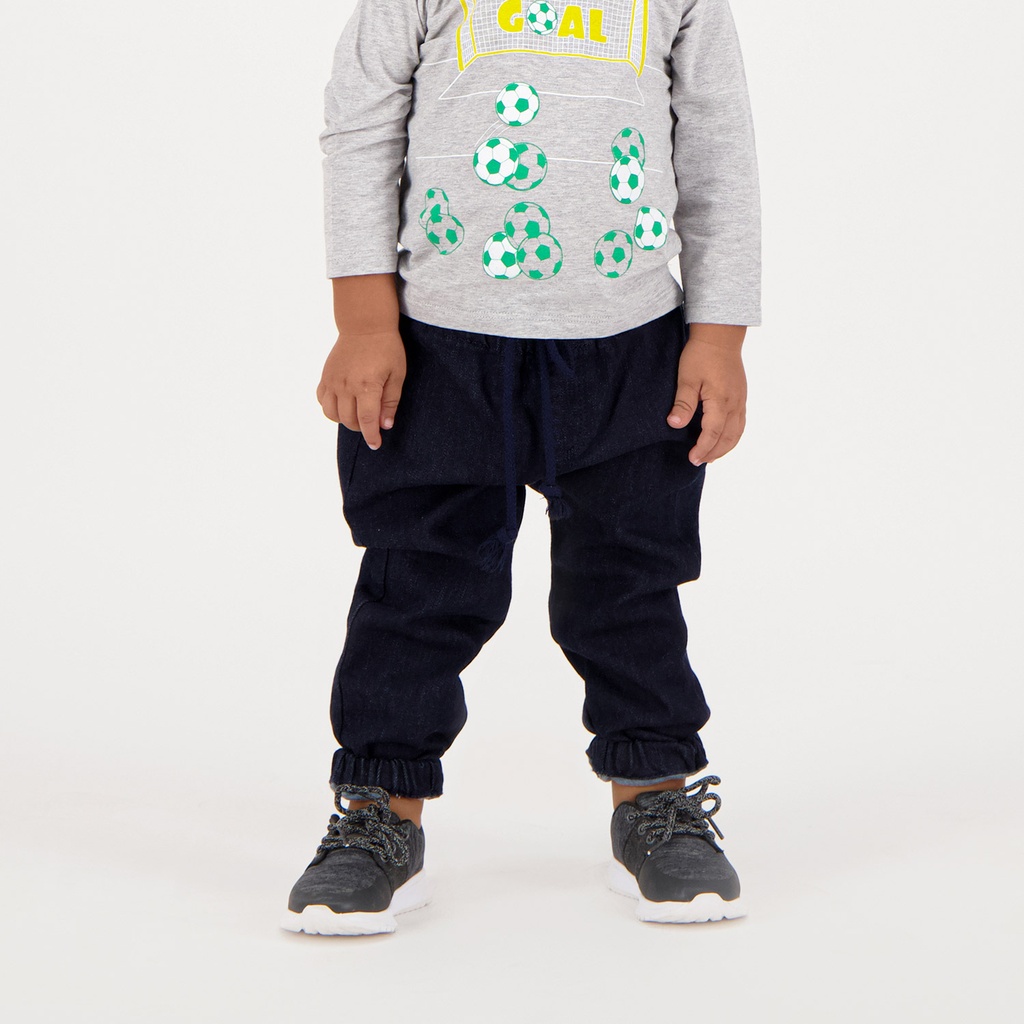 Jogger bébé unisexe en jeans