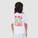 T-shirt oversized fille manches courtes وردة خدك