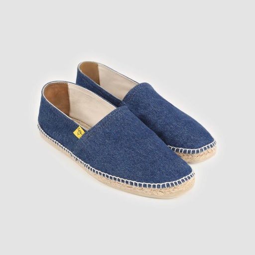 [01-010-113-005-K490-40] Espadrilles homme en jeans (Jeans Bleu foncé, 40)