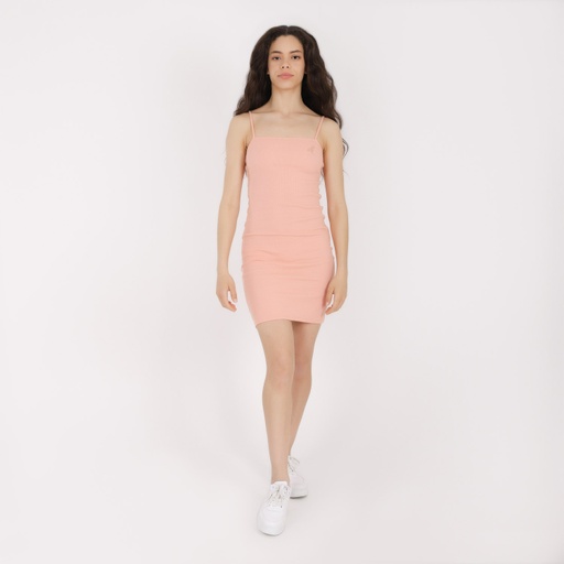 [05-010-17-075-K749-L] Robe côtelé femme avec bretelle (L)