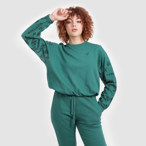 [05-010-36-106-K054-L] Sweat femme TATOUAGE BERBERE (L)