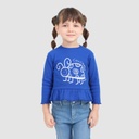 T-shirt côtelé bébé avec volant COCCINELLE