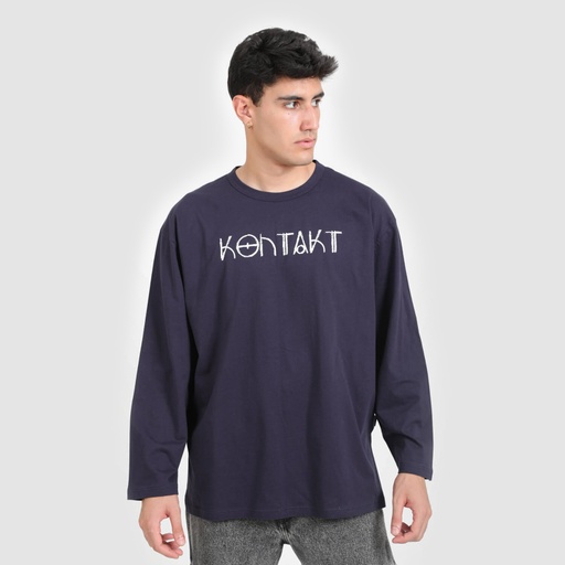 [05-010-02-253-K015-L] T-shirt oversized homme manches longues KONTAKT (L)