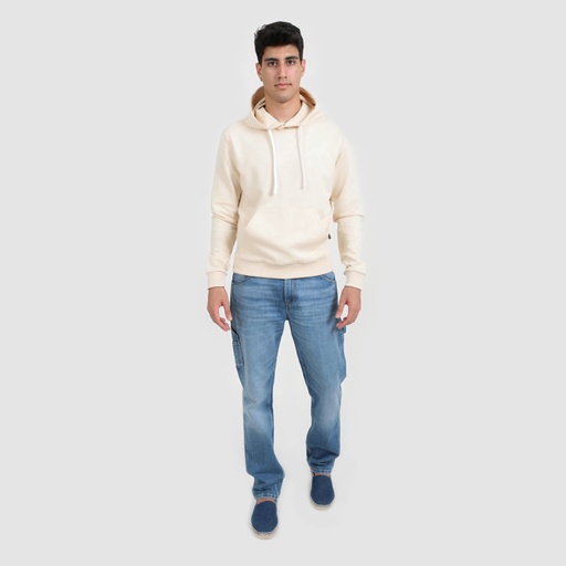 [05-010-43-045-K005-L] Hoodie homme avec broderie (Beige, L)