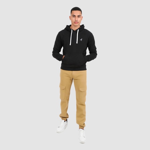 [05-010-43-045-K040-L] Hoodie homme avec broderie (Noir, L)