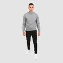 Sweat homme col cheminé avec broderie