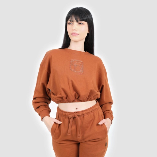 [05-010-36-125-K669-L] Sweat crop femme THE CAMEL (L)
