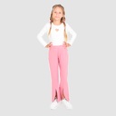 Jogger flare fille avec fentes devant