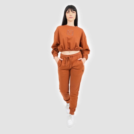 [05-010-65-037-K669-L] Jogger slim femme en molleton (Camel, L)