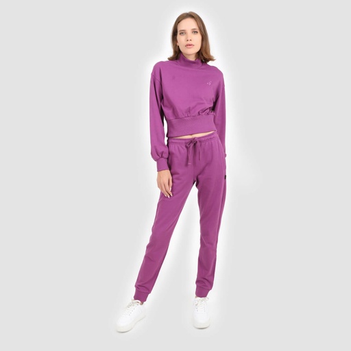 [05-010-65-037-K060-L] Jogger slim femme en molleton (Violet, L)