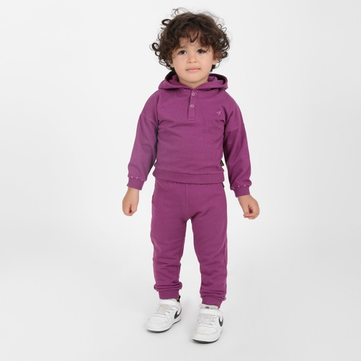[05-010-35-014-K060-12/18M] Jogger bébé avec poche en molleton (Violet, 12-18M)