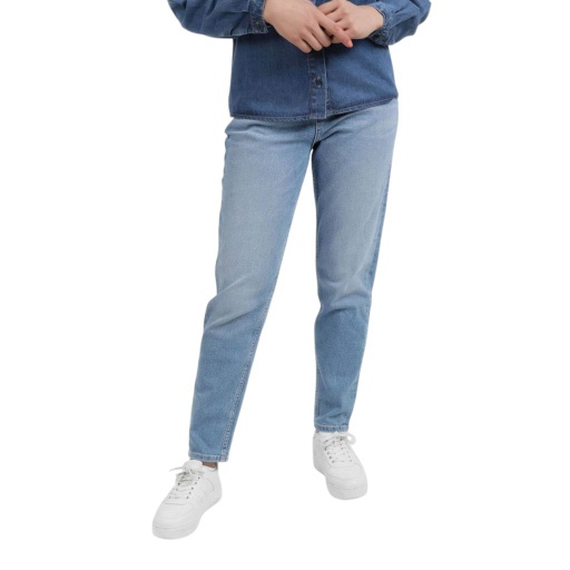 [01-010-01-444-K412-24] Slim mum jeans femme - SALIMA (Jeans  Bleu Clair, 24)