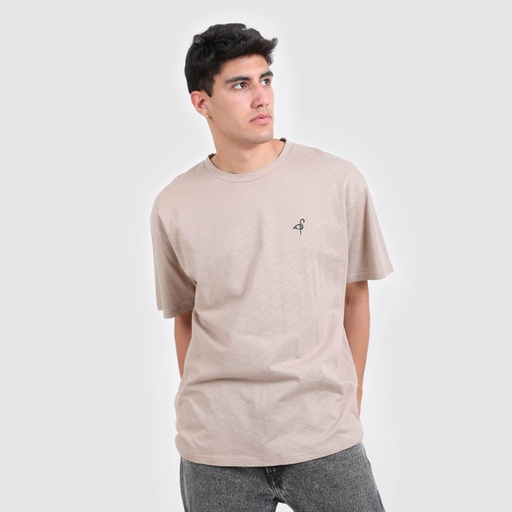 [05-010-02-291-K525-L] T-shirt oversized homme manches courtes jacquard (L)