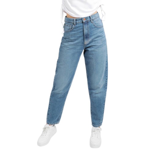 [01-010-01-421-K419-24] Balloon  jeans femme - BAYA (Jeans Bleu Moyen, 24)