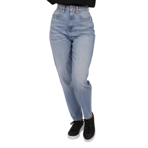 [01-010-01-418-K412-24] Mum jeans  femme - MAYA (Jeans Bleu Clair, 24)