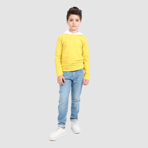 [01-010-01-445-K412-10-12ANS] Skinny garçon en jeans (Jeans Bleu Clair, 10-12A)