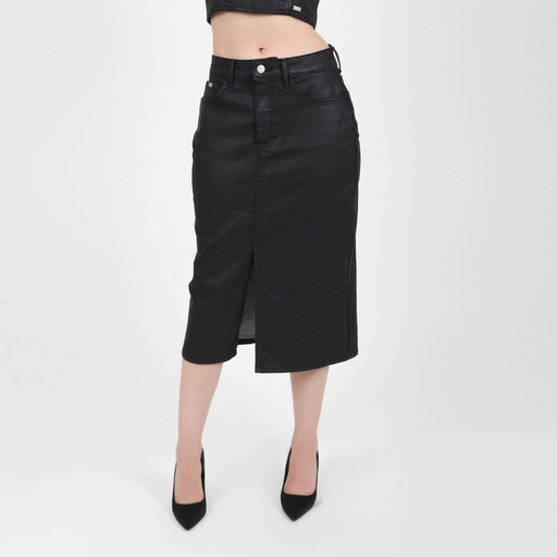 [01-010-21-017-K040-24] Jupe midi femme effet cuir- MIRA (24)