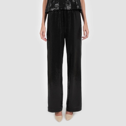 [01-010-01-473-K902-L] Pantalon en sequin femme (L)