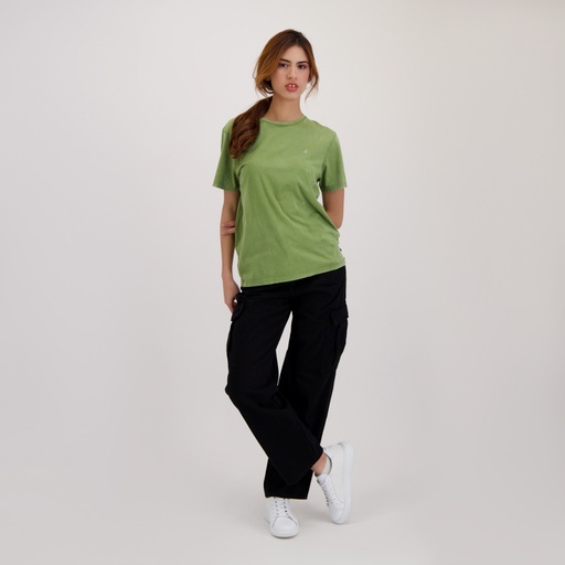 [05-010-02-566-K903-L] T-shirt unisexe manches courtes délavé (Vert Délavé, L)
