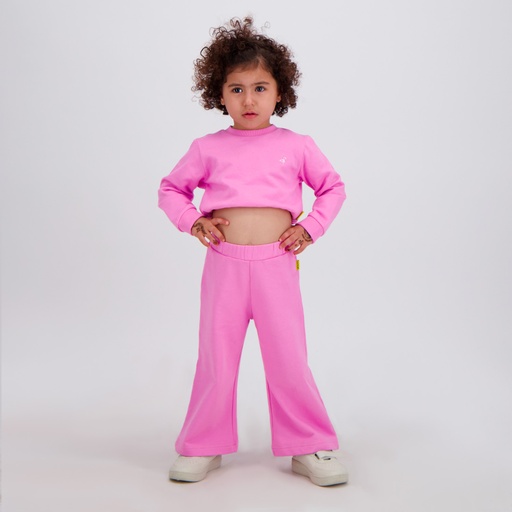 [05-010-36-144-K043-12/18M] Sweat bébé fille manches longues (Rose, 12/18M)