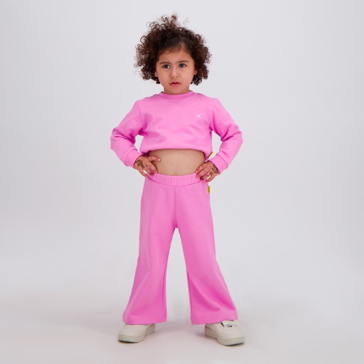 [05-010-65-046-K043-12/18M] Jogger wide leg bébé (Rose, 12/18M)