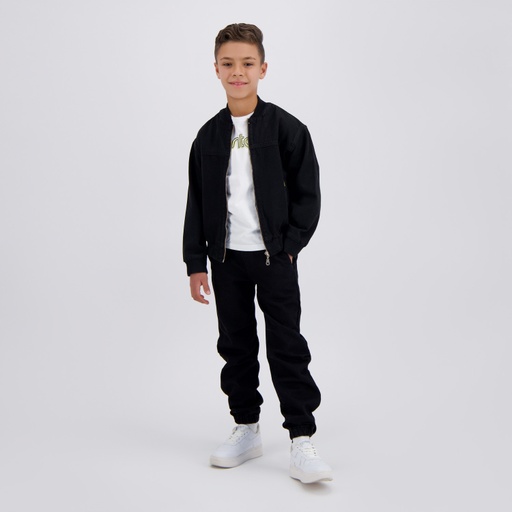 [01-010-90-021-K040-10-12A] Bombers workwear garçon (Noir, 10/12 A)
