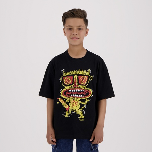 [05-010-02-580-K040-10/12A] T-shirt oversized garçon manches courtes محرحر (10/12A)