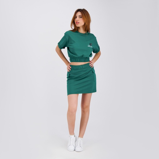 [05-010-36-150-K054-L] Sweat crop femme manches courtes قنبلة متع زين (L)