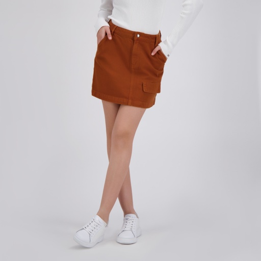 [01-010-21-022-K669-24] Jupe mini femme  avec poche à rabat - MARAM (24)