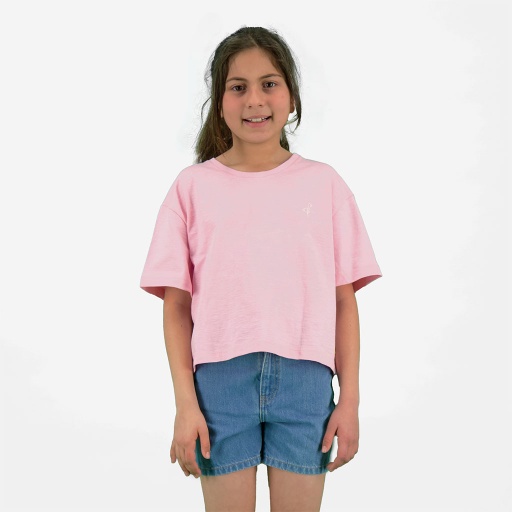 [05-010-02-600-K045-10/12A] T-shirt sur taille fille manches courtes صور يا مصور (10/12A)