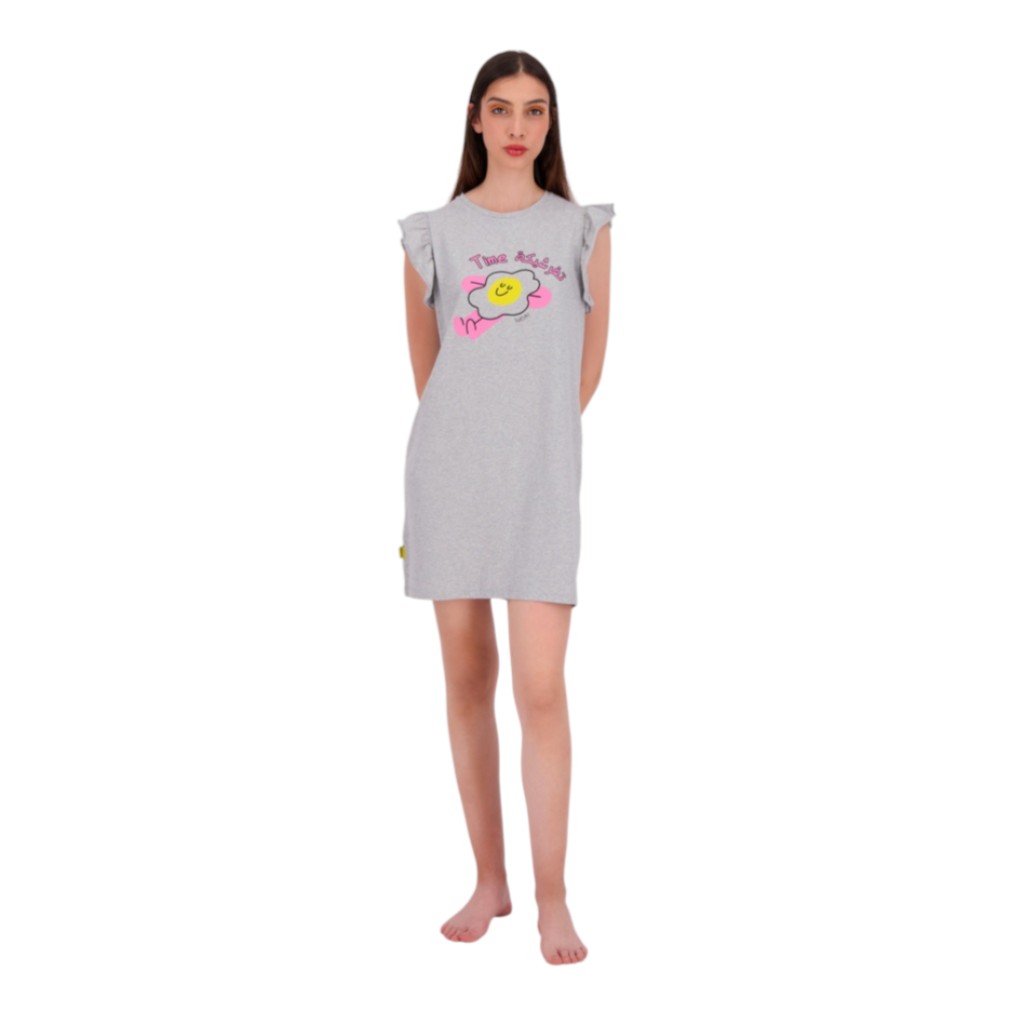Robe de pyjama femme avec volant تفرشيكة TIME