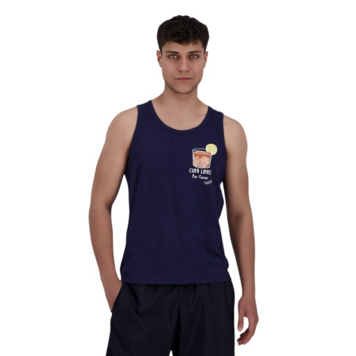 [05-010-12-147-K015-L] Débardeur flammé homme CUBA LIBRE POR FAVOR (L)
