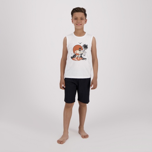 [05-010-26-042-K925-10/12A] Ensemble garçon débardeur et short THE SURFER DALI (10/12 A)