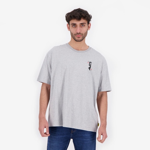 [05-010-02-646-K025-L] T-shirt oversized homme manches courtes الري (L)