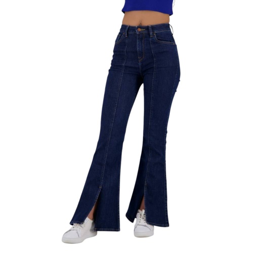[01-010-01-511-K490-24] Flare jeans femme avec fentes devant - FERYEL 2.0 (24)