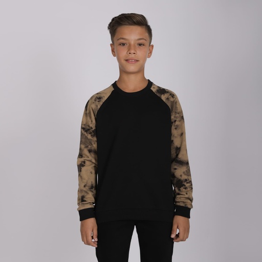 [05-010-36-179-K951-10/12A] Sweat garçon manches raglan (10/12A)
