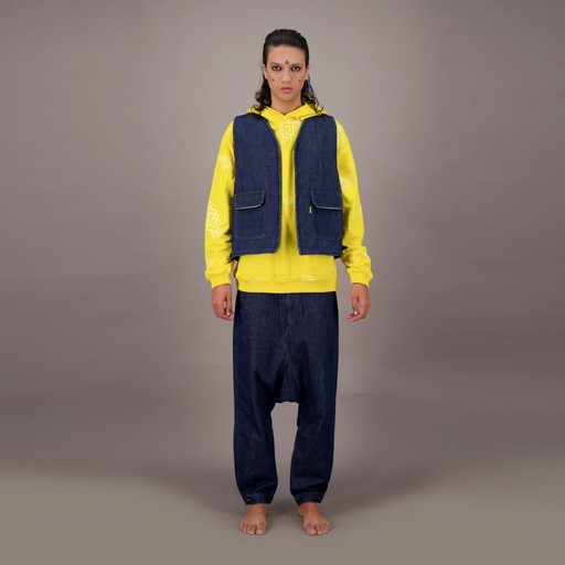 [01-010-10-092-K490-L] Workwear Farmla unisexe matelassé en jeans Selvedge And Raw Look - TUNIS FASHION WEEK 2024 (L)