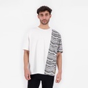 T-shirt oversized homme manches courtes IMPRIME FORMES TEPSI