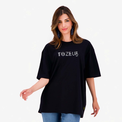 [05-010-02-710-K040-L] T-shirt oversized unisexe adulte manches courtes TOZEUR (L)