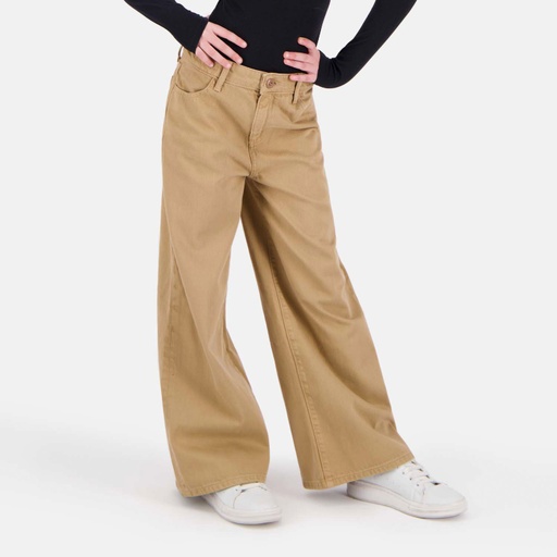 [01-010-01-553-K156-10-12A] Wide leg fille en serge de coton (10-12A)